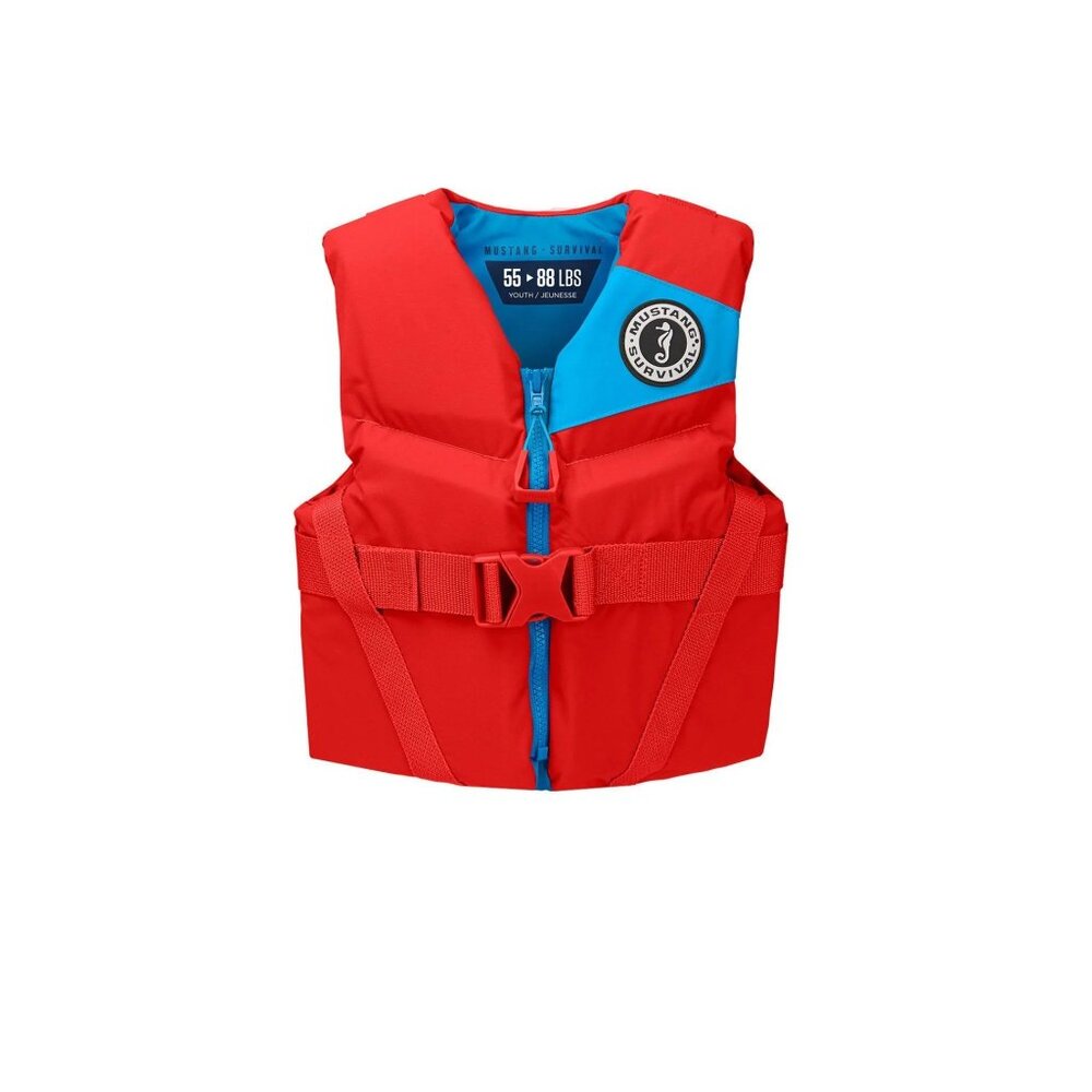 Mustang Youth Rev Foam Vest | Survival Youth Life Vest (55–88 lbs)